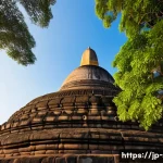 Home 21 스리랑카 성지 순례 코스 - A majestic ancient Buddhist stupa complex in Anuradhapura, Sri Lanka, featuring towering stone stupa...