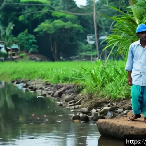 Home 32 스리랑카 국제 영화제 - A poignant documentary scene set in a small Sri Lankan village, focusing on local residents wearing ...
